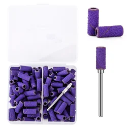 80-Piece Mini Zebra Nail Sanding Bands Set (Purple G120 80pcs)
