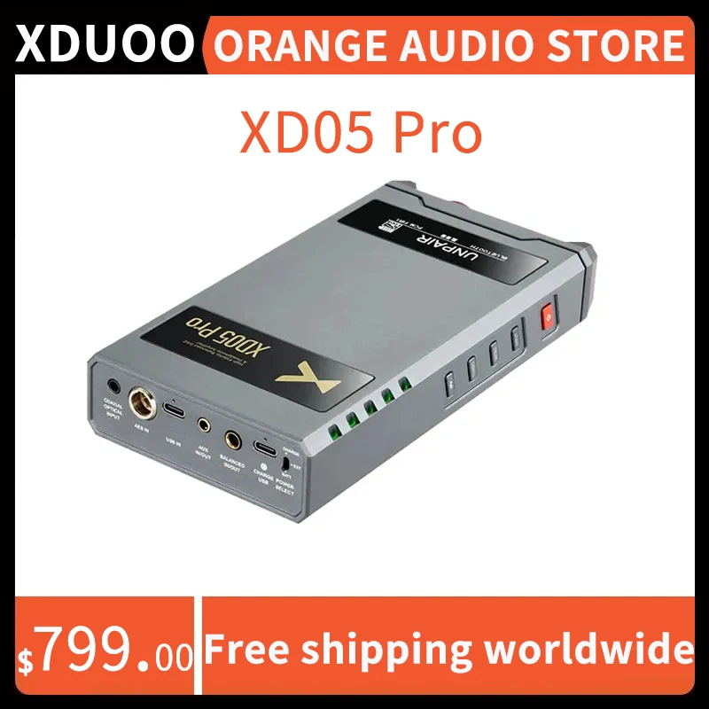 

XDUOO XD05 Pro Портативный полный сбалансированный DAC усилитель для наушников двойной экран 4,4 сбалансированный USB XMOS XU316 декодер усилителя