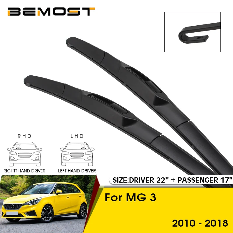 

Car Wiper Blades For MG 3 2010-2018 Windshield Windscreen Front Window Blades 22"+17" Car Accessories