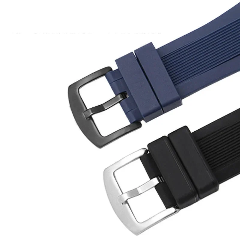 Natural Soft Silicone Rubber Men's Watch Band - Premium Replacement Strap, 29*13mm