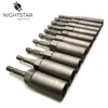 10Pcs 80mm Length Electric Power No Magnetic Screwdriver Nut Driver Set Impact 1/4" Hex Shank Metric Wrench Socket Bit 5.5-14mm 5