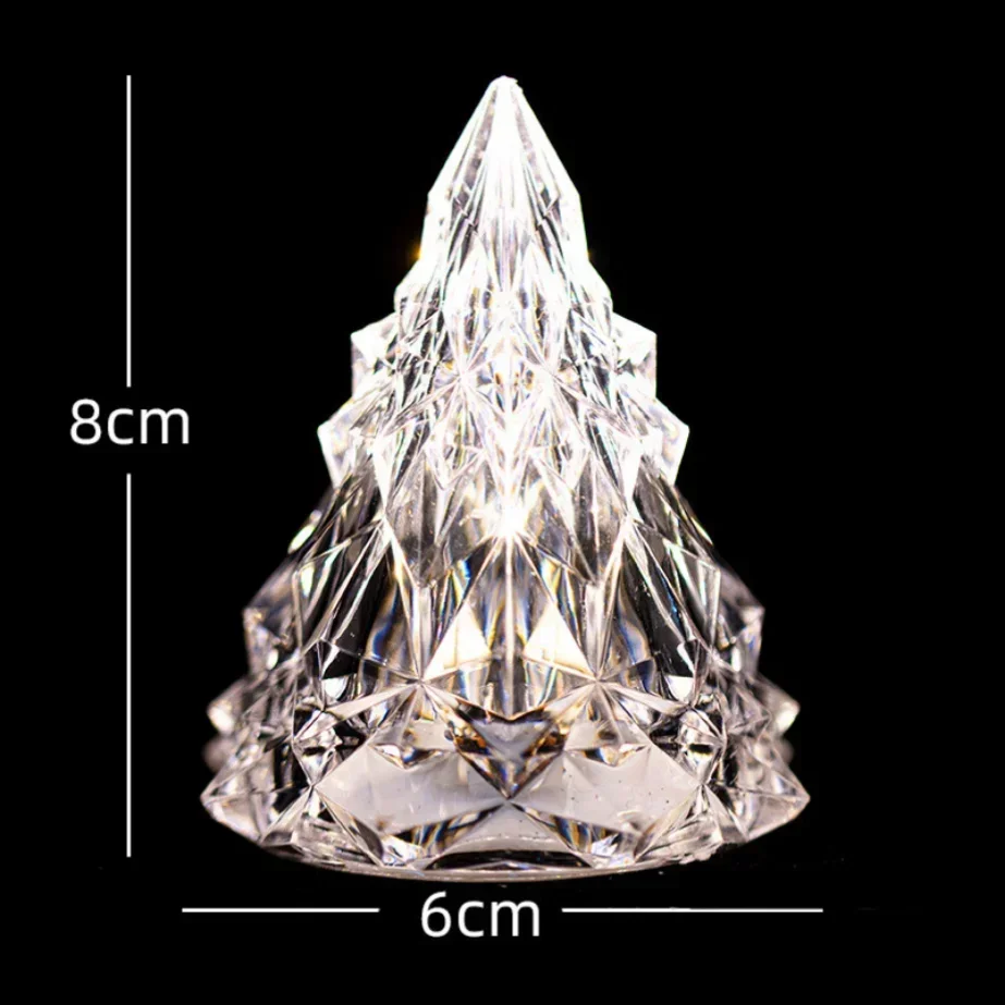 

Creative Christmas Tree Shape Table Lamp Crystal Diamond Desk Lamp Mini Night Light Light Candle Atmosphere Lamps Night Light
