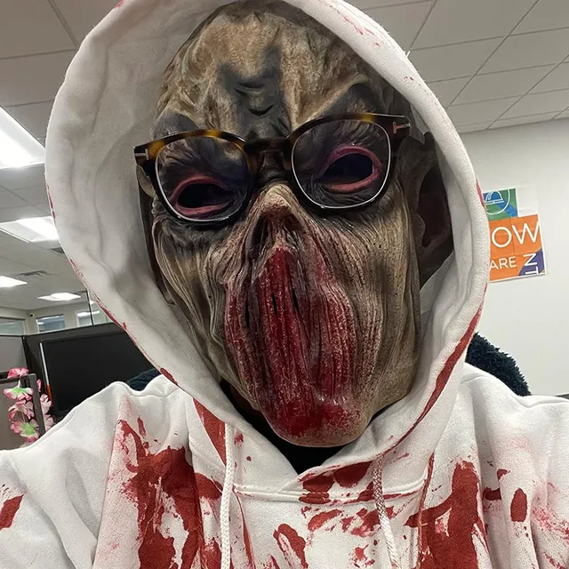 Máscara De Calavera Con Mandíbula Móvil Para Halloween – Látex Realista Y Espeluznante