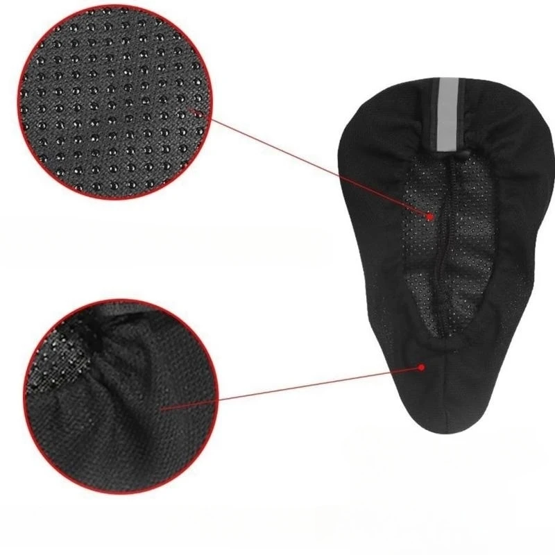Bicycle Saddle Cover Soft 3D Padded Cycling MTB Bike Seat Cover Cushion Sponge Foam Comfortable