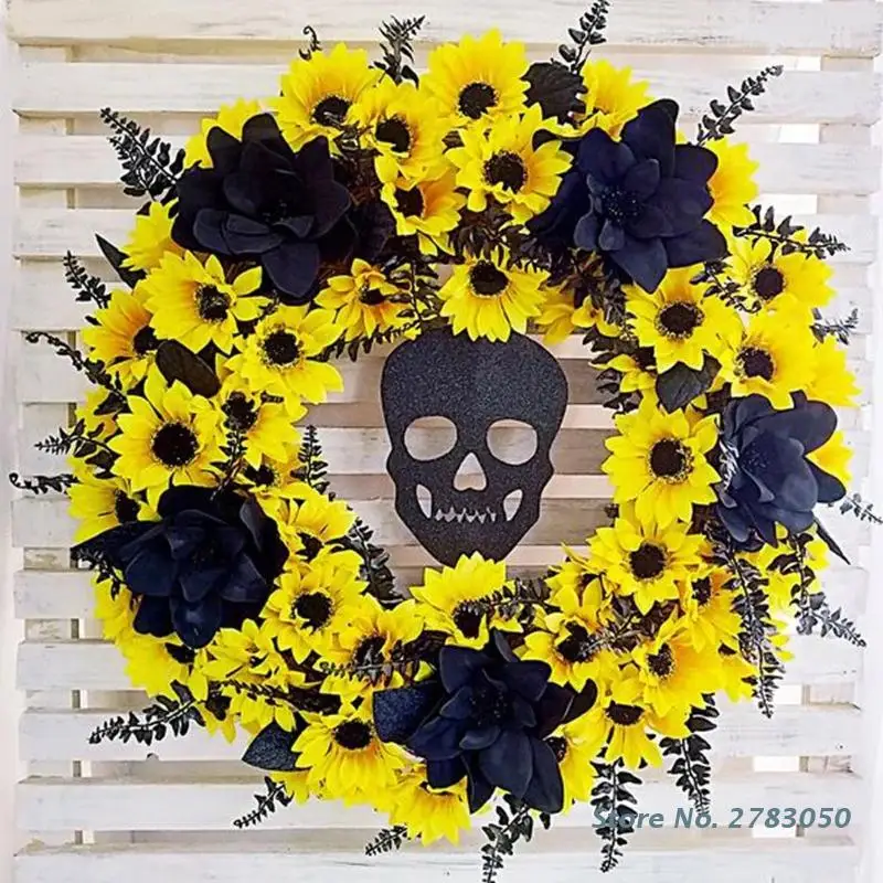 

Искусственная подвеска в стиле Хэллоуина, осенняя подвеска в виде головы призрака для фестиваля сбора урожая, окно бара