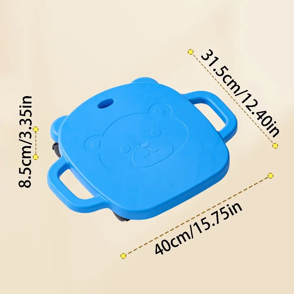 Mute Design Children 4-Wheeled Scooter Wear-resistant Creativity Montessori Sensory Toys Safe with Handles Motor Skills Scooter