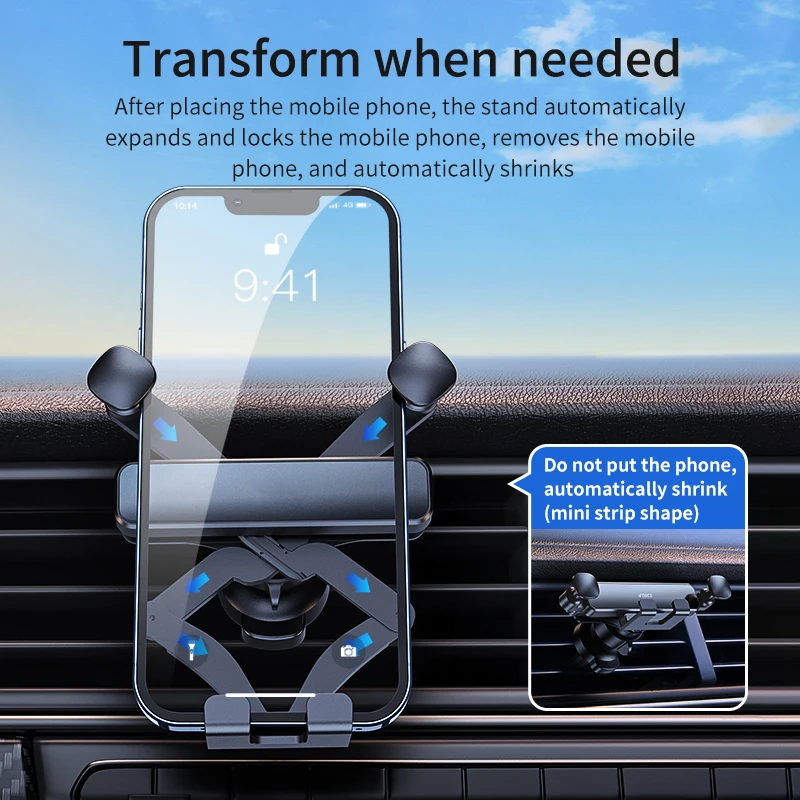 Ossky G6 pro Car Phone Gravity Holder GPS Air Vent Mount Support Support Stand For iPhone 13 12 11 Pro Huawei Xiaomi Samsung phone holder mobile phone holder