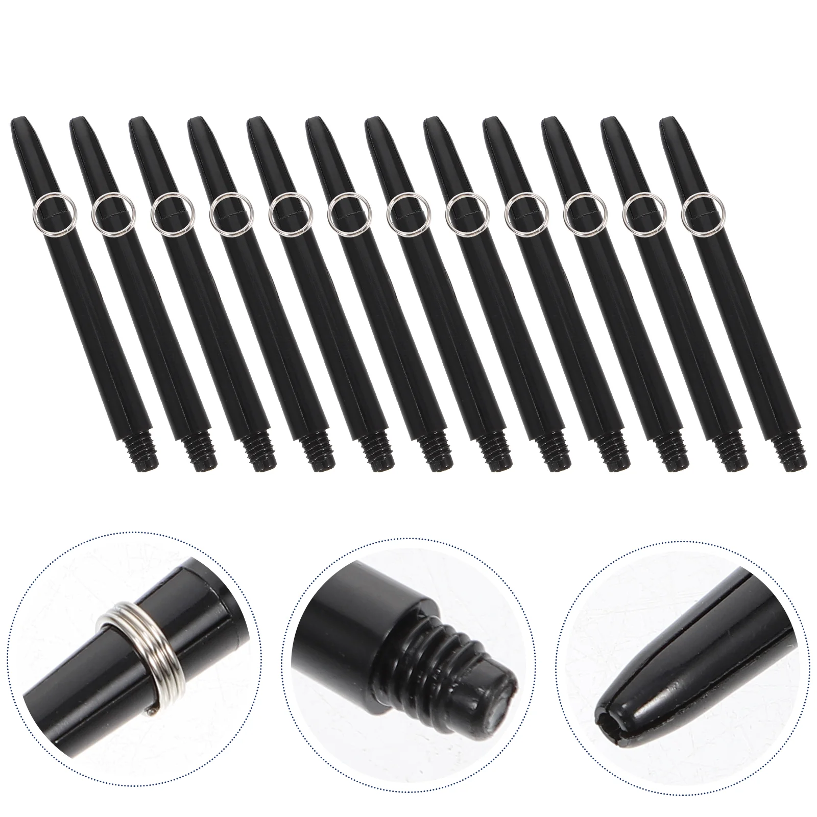 50 Sets Stem Spiral Dart Shaft Outdoor Toss Game Dart Shaft Replacement Shaft Stem Replacement Dart Replacement Parts