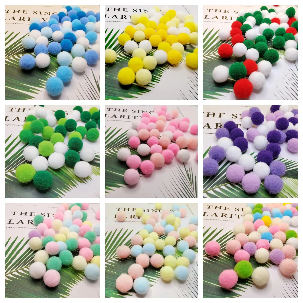 1Pack(1000PCS) Colorful Pom Poms for Crafts Craft Pom Pom Balls Mini  Pompoms for Crafts Tiny Pom Pom for for DIY Art Creative Crafts Decorations