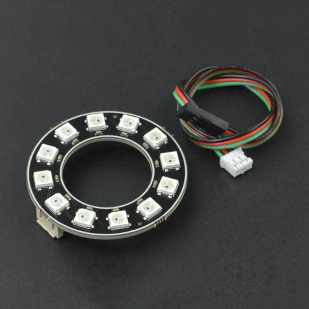 DFRobot  ܰ WS2812 Ǯ ÷ RGB LED   ĳ̵  Mind + MakeCode Arduino for STEM Education