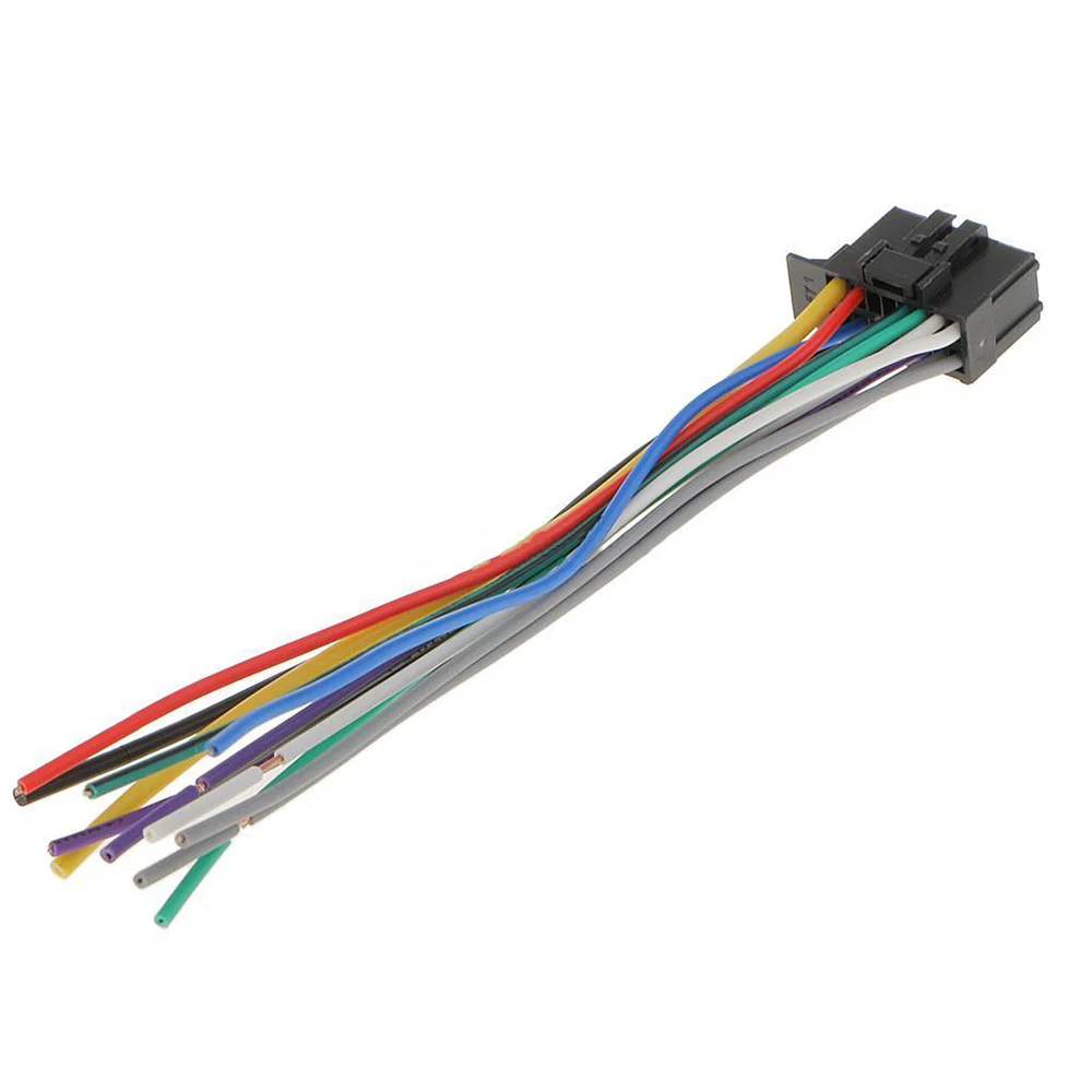 Car Audio Radio Replacement Harness 16-pin Stereo Radio CD Player Plug Wire Harness Cable Connector 12cm Pioneer 2350 Portable