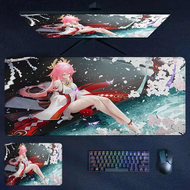 

Mouse Pad Rubber Office Genish Inpact Computer Desk Mat Mouse Mats Gamer Keyboard Mousepad Deskmat Cabinet Kawaii Pc Accessory