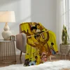 Kung fu B-Bruce L-Lee Blanket Plush Nap Sofa rug for Living Room Warm Office Bedroom Birthday Home Travel Kid Gifts 4
