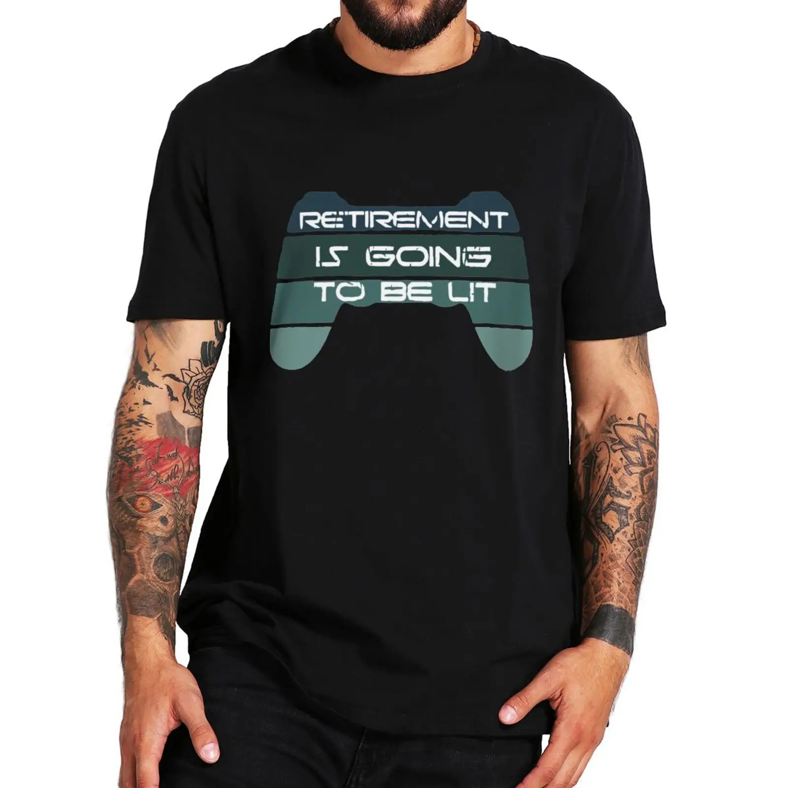 

Retirement Is Going To Be T Shirt Vintage Retire Video Game Lovers Fans Short Sleeve 100% Cotton Unisex Casual Soft Tops EU Size