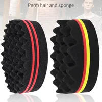 New Oval Double-Side Magic twist hair brush sponge,Sponge Brush for Natural,afro coil wave dread sponge brushes 1