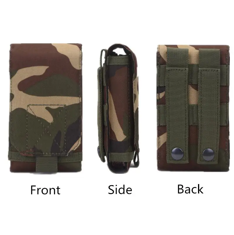 Outdoor Camouflage Waist Bag Phone Holder Sport Belt Bag Case Waterproof Nylon Sport Hunting Camo Bags in Backpack 4