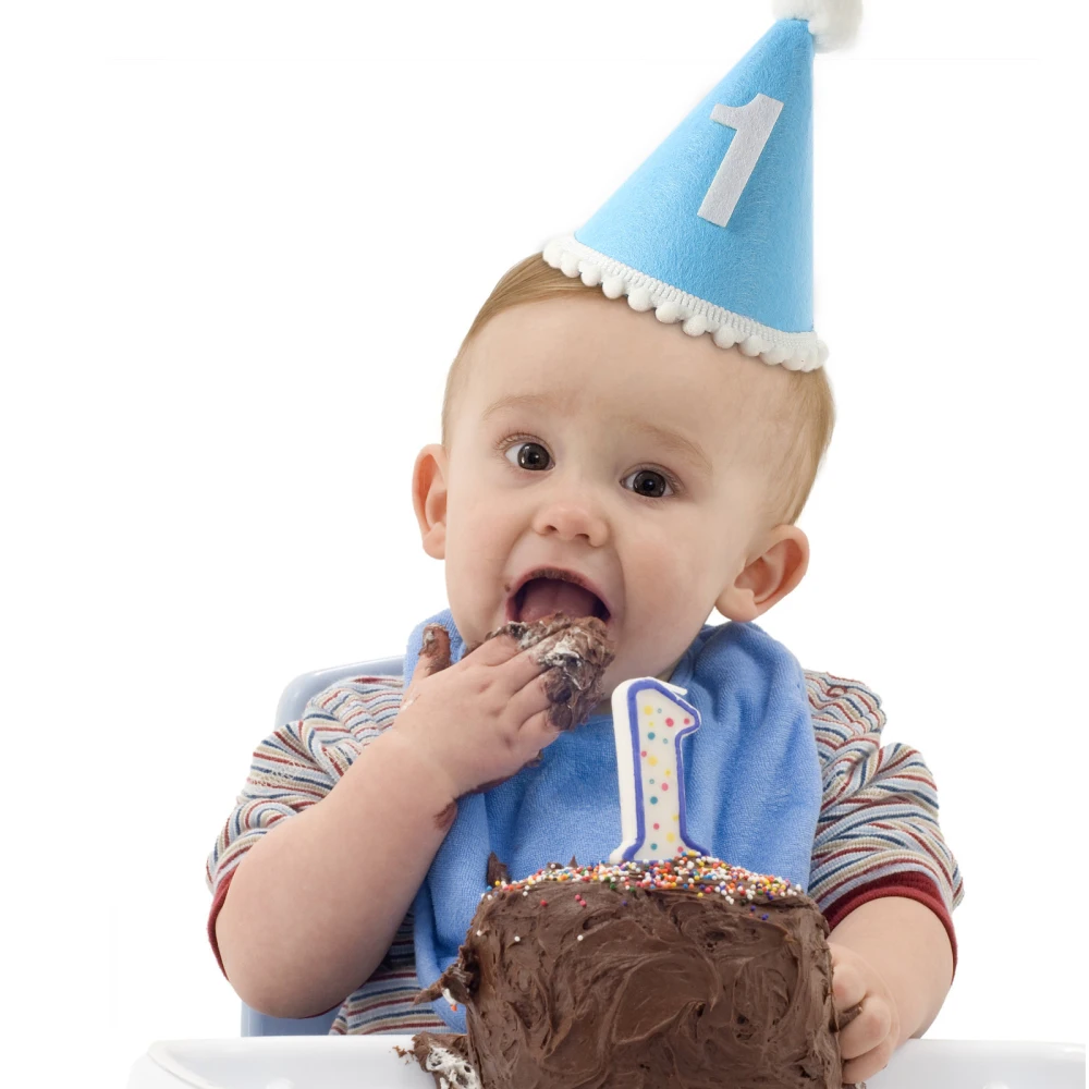 Hut zum ersten Geburtstag, Leinen-Filzhut, Baby-Stirnband zum 1. Geburtstag, Vliesstoff, 1-jähriger Duschhut, Foto-Requisite für Kleinkinder – Detail 4