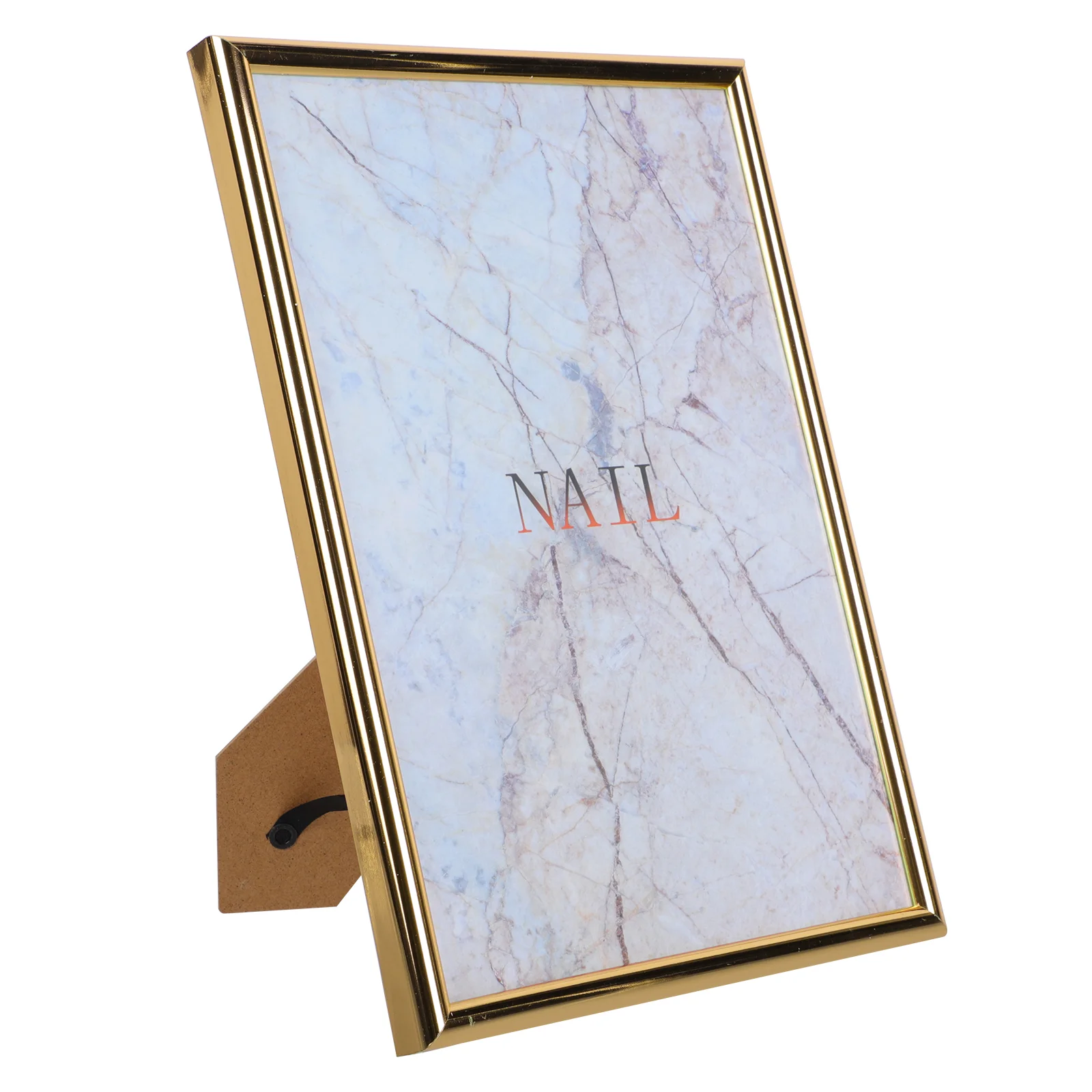 

Display Shelves Nail Board Tip Stand Photo Frame Wall Marble Grain Nails Rack