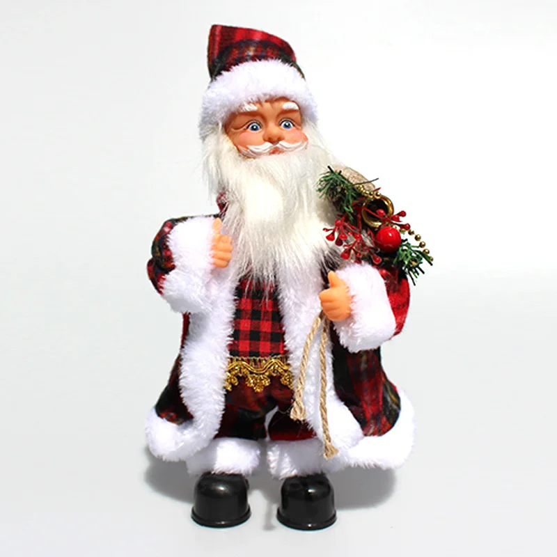 Electric Dancing Elk Reindeer Santa Claus Plush Doll With Music Household Christmas Decoration Christmas Exquisite Electric Gift