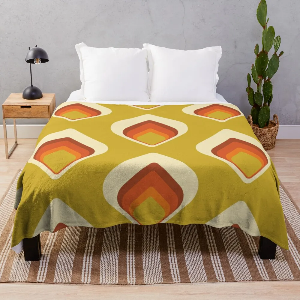 

Mid Century Modern Splash Throw Blanket, for Sofa Bed Couch Chair Soft Fleece Blanket Cozy Retro Blanket for Adults Kids Pet