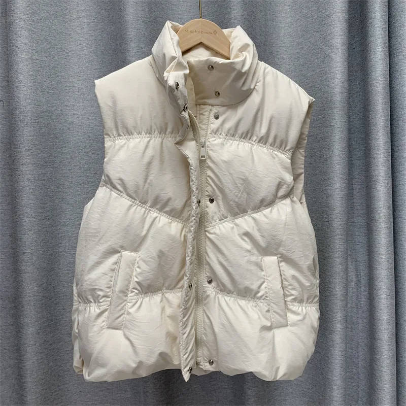 2022 New Casual White Duck Short Set Of Jacket Women's Vest, Down Coats AliExpress