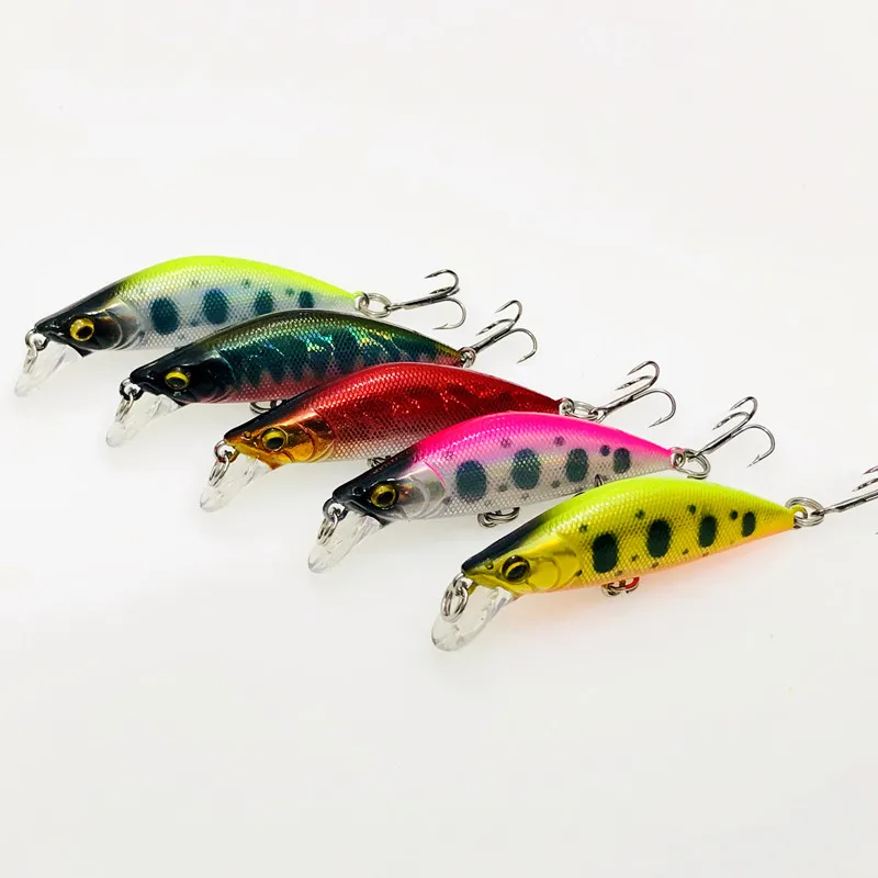  HUFFA 1Pcs 52mm 5.3g Minnow Lure Sinking Fishing Freshwater  Trout Pike Lure Japan Fishing Lure Pesca Artificial Hard Bait Minnow (Color  : 01, Size : 52mm 5.3g) : Sports & Outdoors