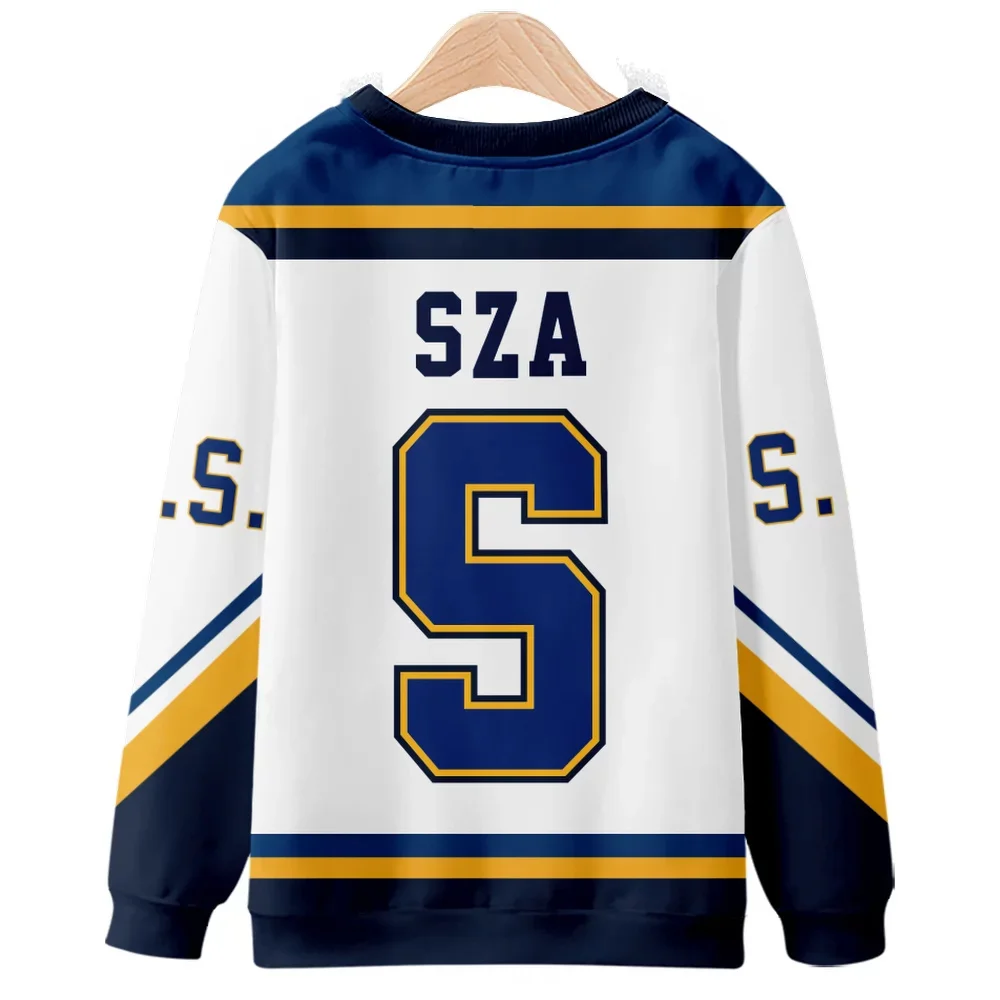 SZA JERSEY SOS 블라인드 머치 맨투맨 크루넥 긴팔 풀오버, 남녀공용 맨투맨 코스프레 의류, 새 앨범
