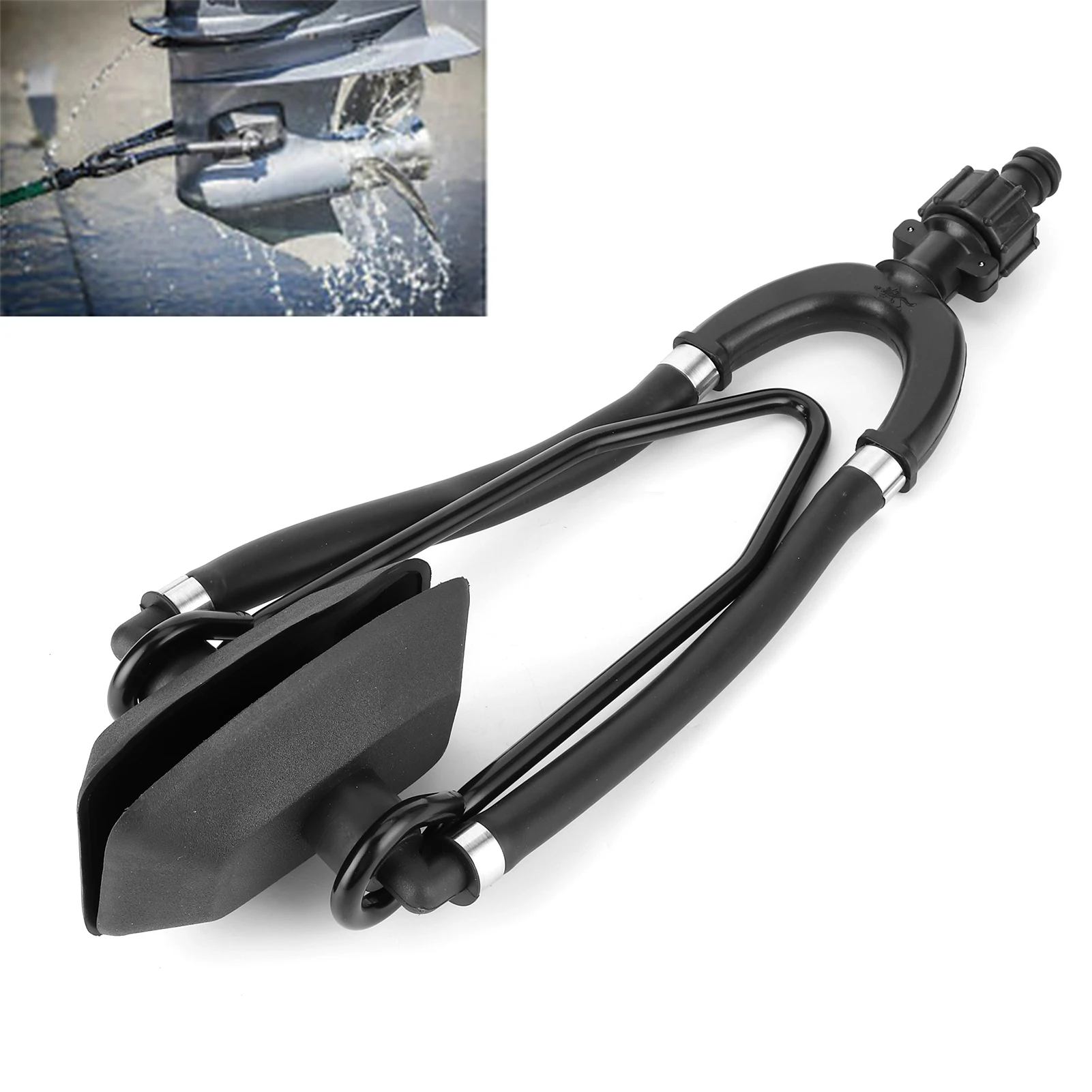 Outboard Motor Water Flusher Outboard Motor Water Flusher For Boats Flush Away Sand Salt Motor Flusher For Marine Boats Large Rectangular Ear Muffs outboard motor water flusher