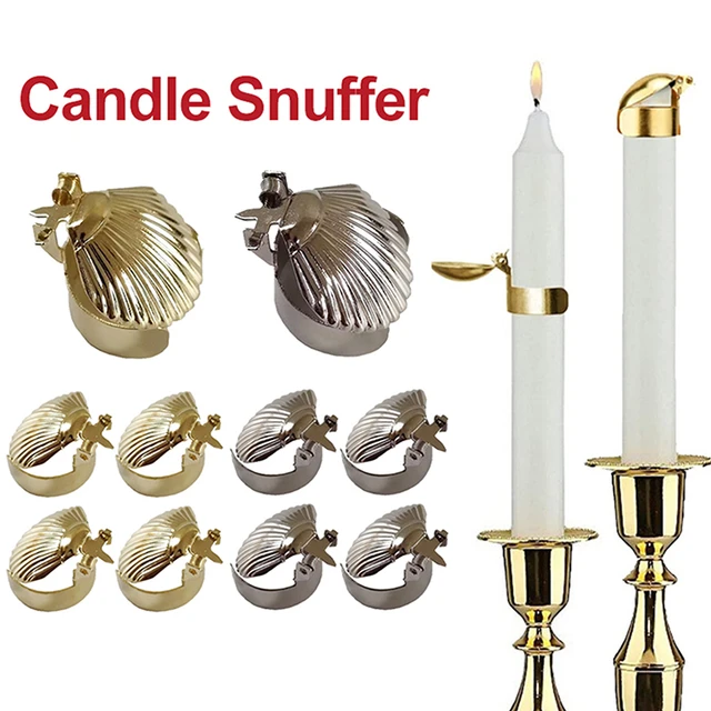 Éteignoir à bougie en acier inoxydable avec manche long pour les amateurs  de bougies, accessoire de souffleur de flamme, éteignoir à mèche, extincteur