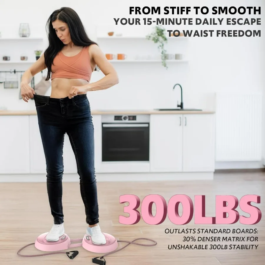 Waist Twisting Machine with Counter, Adjustable Waist Twister Board for Women Belly Fat, Twist Board for Exercise, Ab Twister Bo