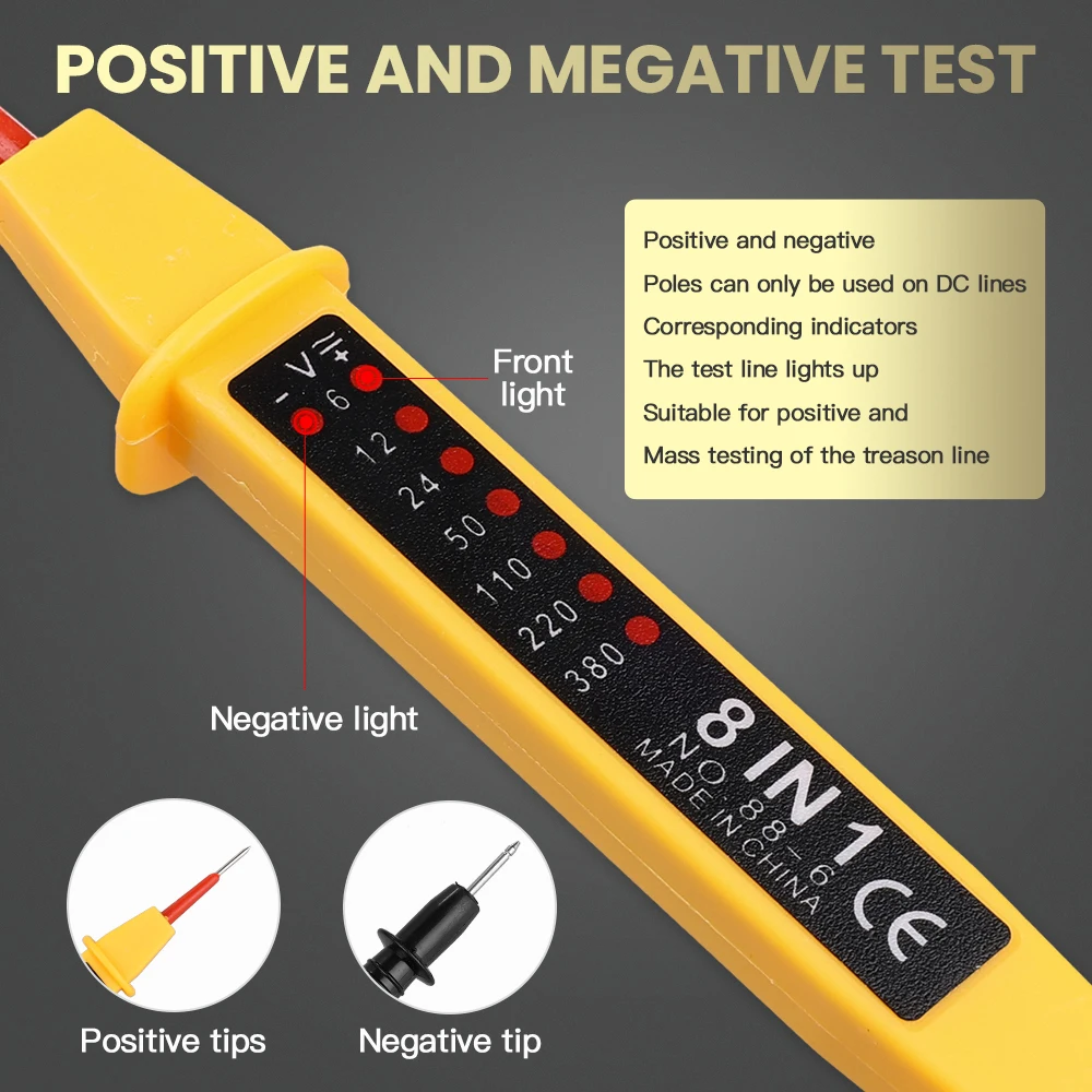 Multi-Functional Voltage and Circuit Detector Pen for Home Electrical Inspection