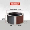 Smokeless FIrePit X Series 24, Corten Steel 27.5 inch Smokeless Fire Pit for Outside 62 Pounds Ideal for Families Compatible 5