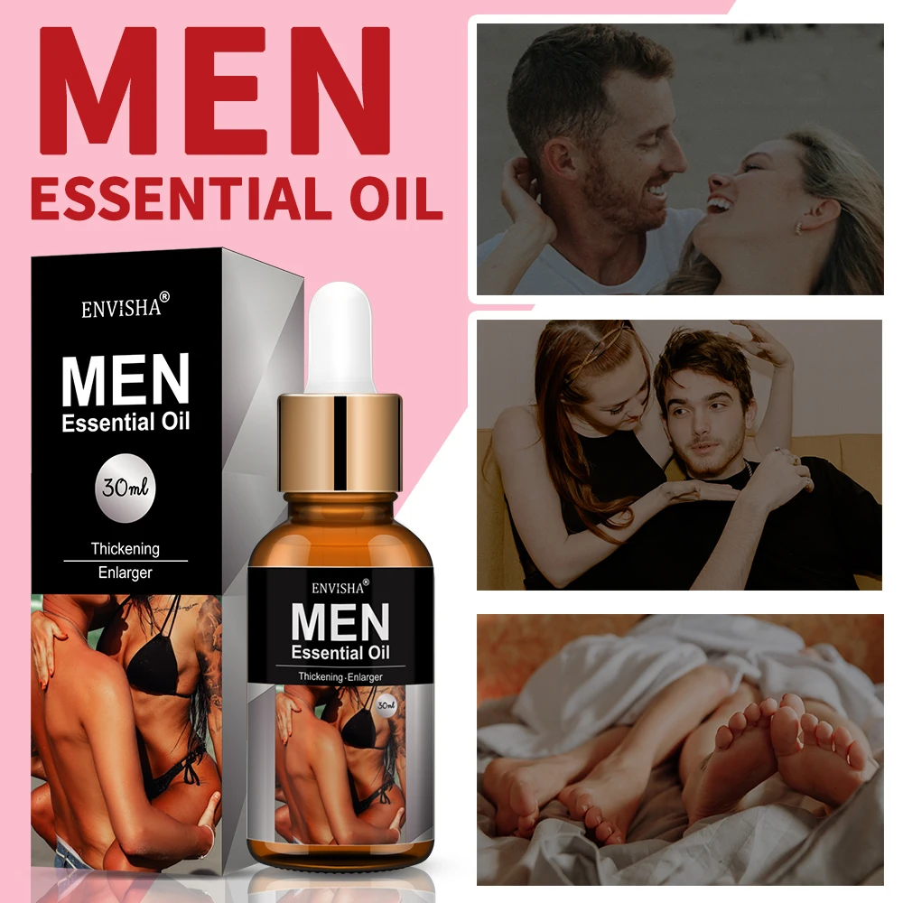 ENVISHA Men's Body Massage Essential Oil For Men Potency Increase Growth Lubricant Prolonged Sex Life Orgasm