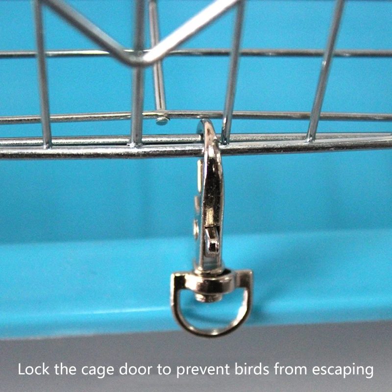 Bird Cage Lock Clips 20 Packs Bird Cage Lock Clips Door Metal Hook for Fixing Rabbit Chicken Parrot Guinea Pig Bunny Pet Cage Doors