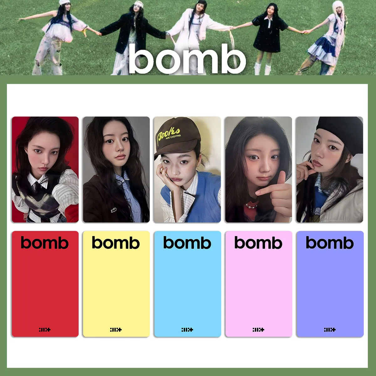 ILLIT Album Bomb Photocards GIIIT Ver Card STAR BOMB Ver Coated