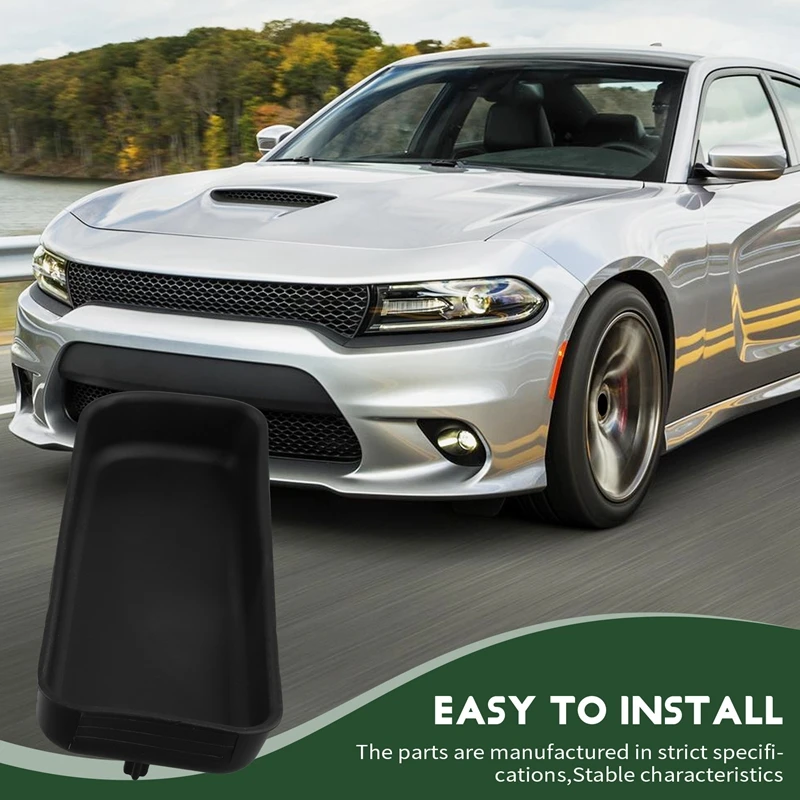 Black Gearshift Center Con Console Bin Mat For Dodge Charger 2015- Charger Storage Box Mat 68398671AA 68443397AA