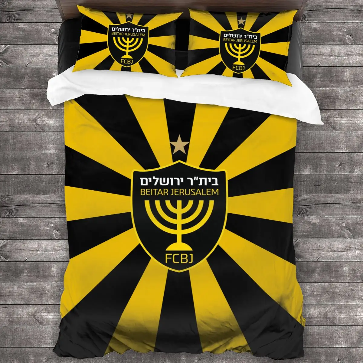 New Beitar Jerusalem Fc Bedding Set Single Twin Full Queen King Size Bed Set Aldult Kids Bedroom Duvetcover Sets 3D Print Black white duvet cover Bedding Sets