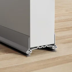 Premium Door Draft Stopper with Soundproofing & Insect Prevention - 96cm Weather Stripping (Grey)