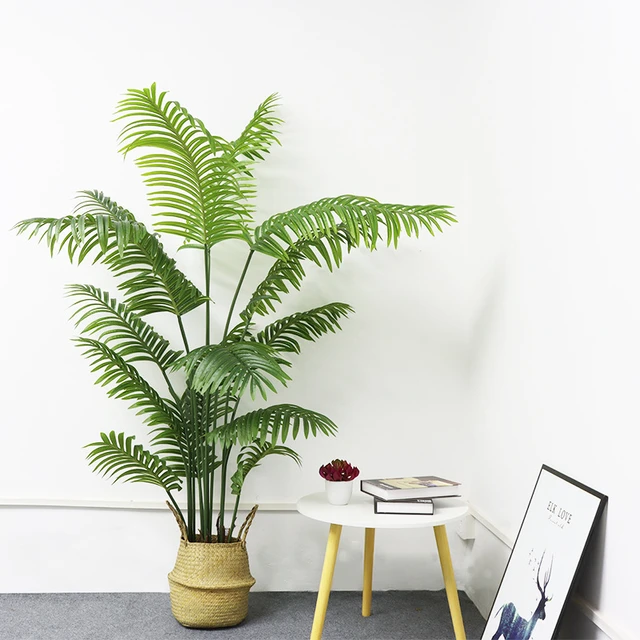 Palmera Artificial grande y rara de 70-125cm, plantas tropicales realistas  para interiores, árbol falso de plástico para el hogar, Hotel, decoración  de Navidad - AliExpress