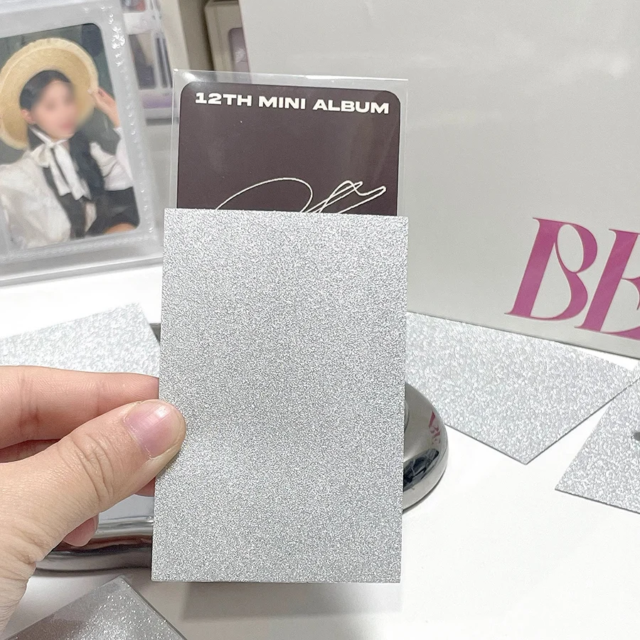 Sharkbang 50pcs/Lot Holo Card Sleeves 61x91mm 20C Bling Star PP Kpop Holder For Postcards Films Game Cards Photocard Protector 4