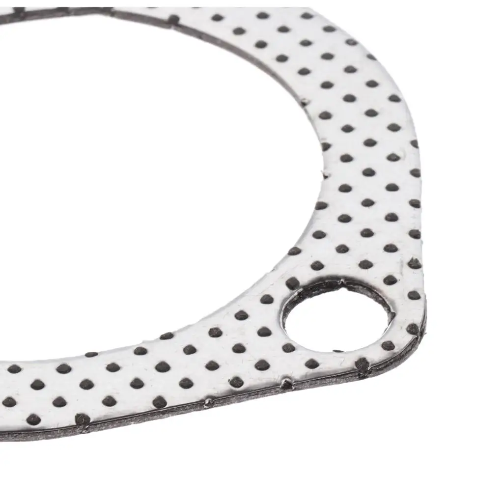 Plug and play vehicle triangle 3 screw flange with high exhaust gasket, 2.5 inch