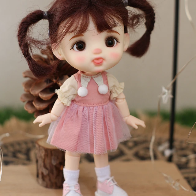 YMY Head OB11 Cute 1/12BJD Makeup Doll Head Joint Doll Head DIY