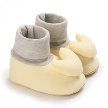 

Infant Baby Boys Girls Slipper Stay On Non Slip Soft Sole Newborn Booties Cute Toddler First Walker Crib House Shoes 0-18 Months