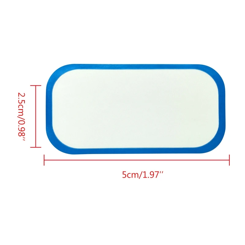 Dissolvable Food Labels Blank Food Stickers Tags 300pcs 1''x2'' Safety Storage Glass Metal Plastic Containers