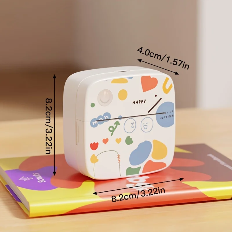 Portable Printer, Mini Pocket Wireless BT Thermal Printer for Smartphone,for Halloween, Christmas Gift
