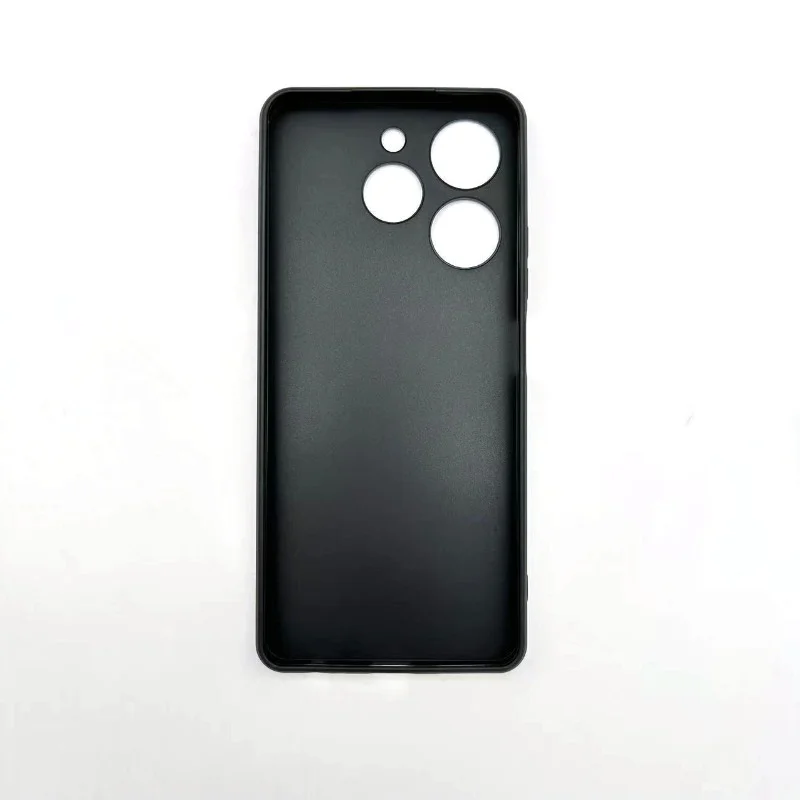 Frosted Black Silicone TPU Case - Soft Shell Protective Cover