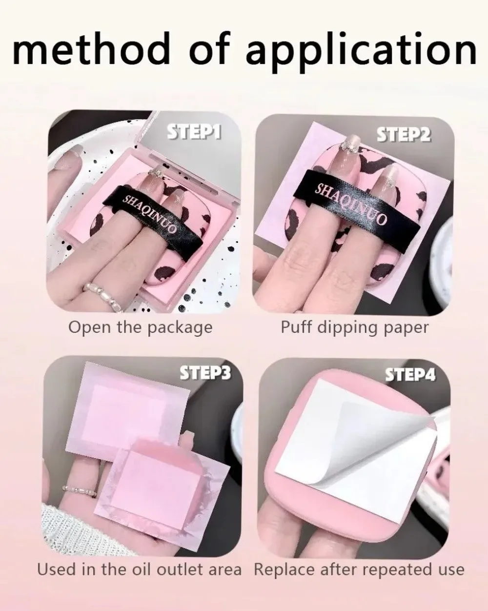 Facial Oil Blotting Paper Sheets With Mirror And Storage Box_voghion.com