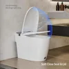 Non-electric One Piece Elongated Bidet Toilet for Bathroom, Built-in Air Pressure-Assisted System for Power Flush,Footkick Flush 6