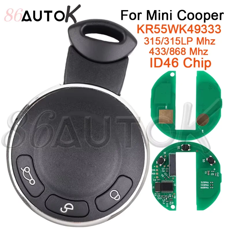 Smart Key Fob for BMW and Mini Cooper Countryman with ID46 Chip