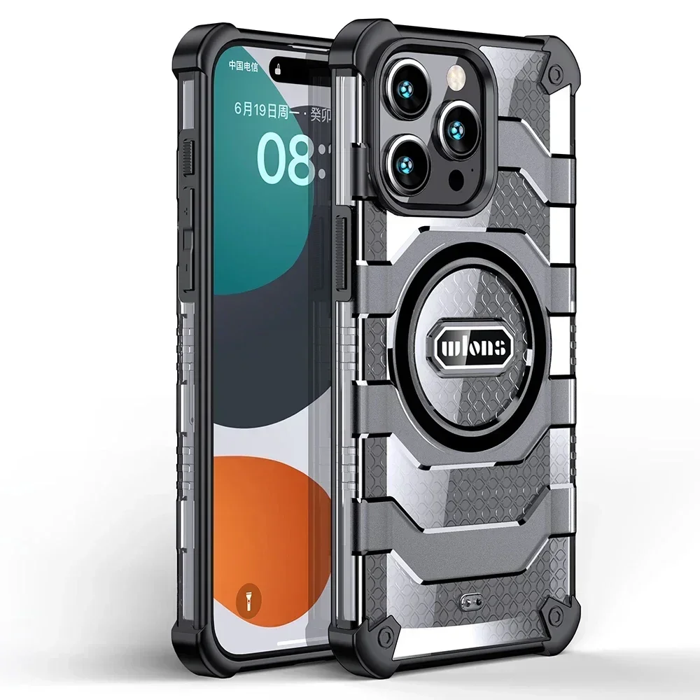 

Magnetic Case For iphone 15 Pro Max Cover 15 Plus Hard Back Soft TPU Frame Luxury Armor Rubber Non-Slip Protective Skin Funda C